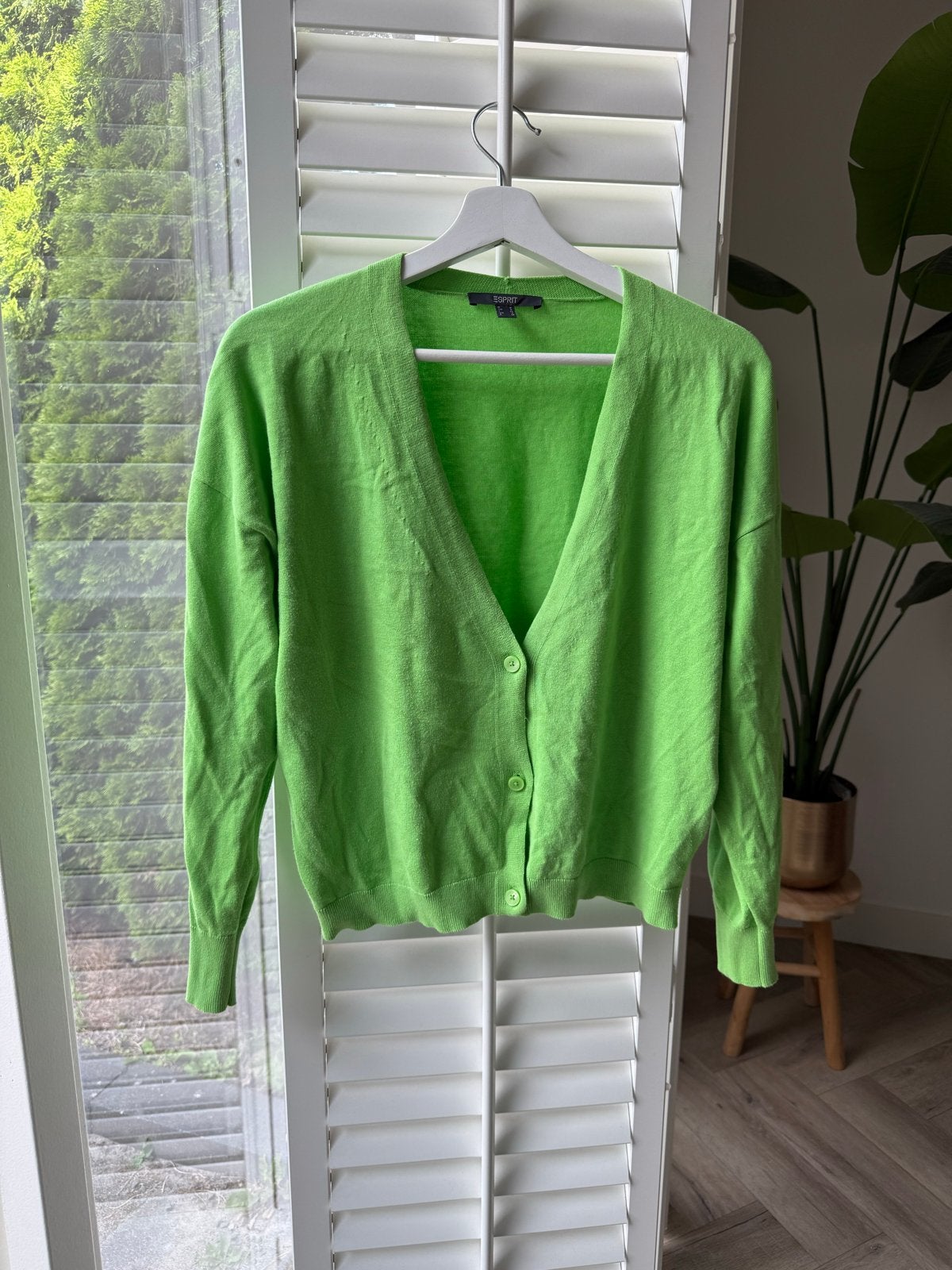Esprit groen vest trui maat S, Kleding | Dames, Truien en Vesten, Ophalen of Verzenden, Zo goed als nieuw, Maat 36 (S), Groen