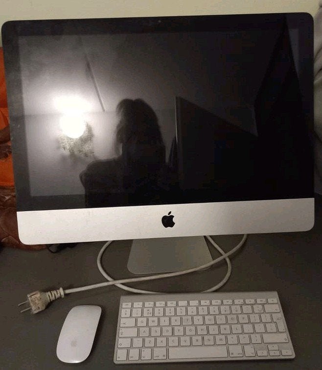 Apple imac  scherm 🖥⌨️🖱 met Toetsenbord en muis, Computers en Software, Apple Desktops, Ophalen, Gebruikt, IMac
