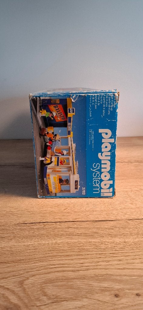 Zeldzame Playmobil 3782 Vintage Stadsbus & Station Balisto, Gebruikt, Complete set, Voertuig, Onbekend