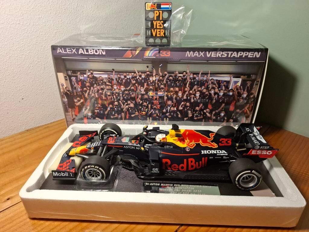 Max Verstappen Abu Dhabi GP 2020 1:18, Ophalen of Verzenden, Nieuw, Auto, MiniChamps