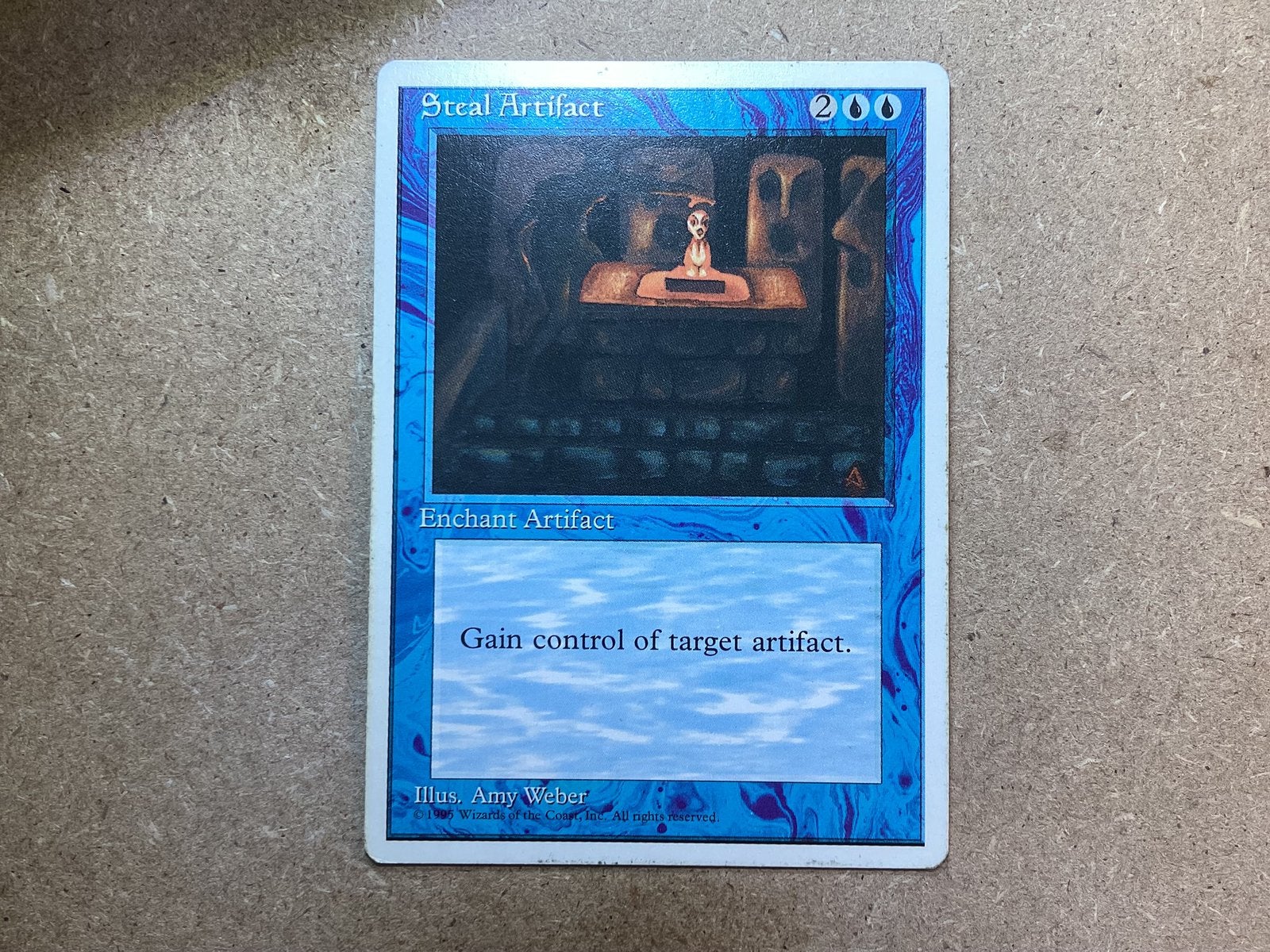 1x Steal Artifact (Light Played), Ophalen of Verzenden, Gebruikt, Losse kaart