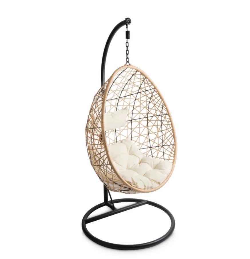 Comfortabele Hangstoel met Standaard en Kussens, Ophalen, Overige kleuren, Nieuw, Metaal