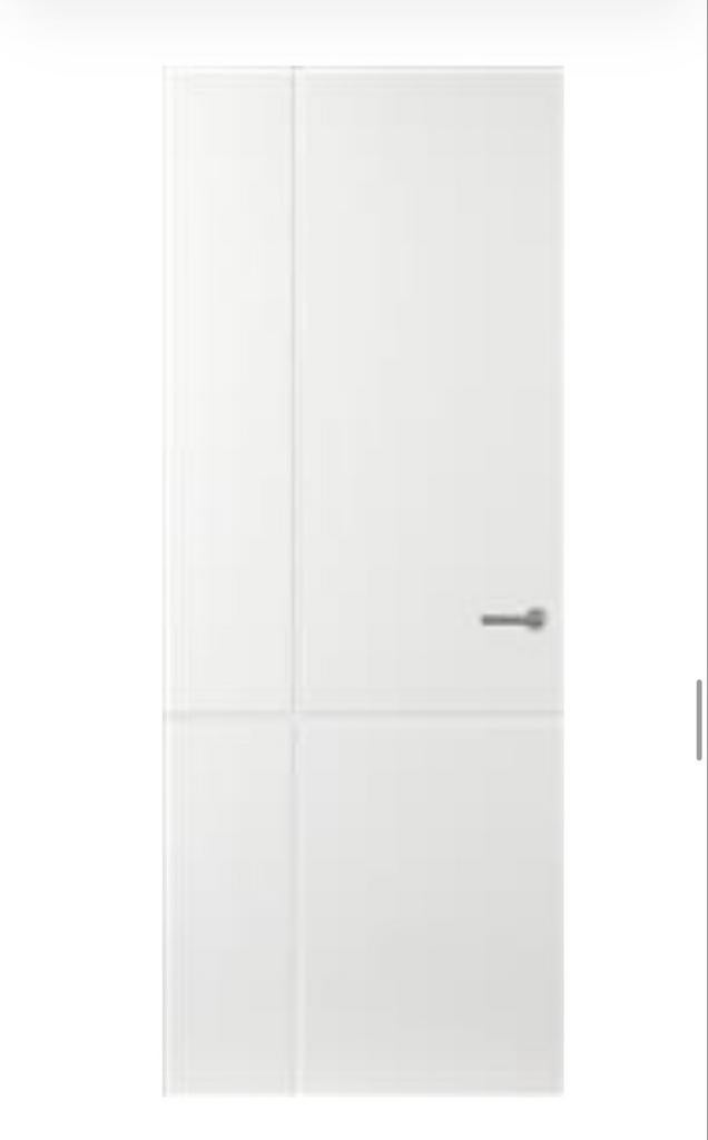 Nieuwe Svedex Arne & Bodil binnendeur wit 221,5x88cm links, Doe-het-zelf en Verbouw, Deuren en Horren, Ophalen, 80 tot 100 cm