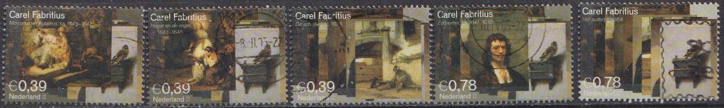 Carel Fabritius uit serie 2285 - 2294  O. ADV. no.3 E., Postzegels en Munten, Postzegels | Nederland, Verzenden, Na 1940, Gestempeld