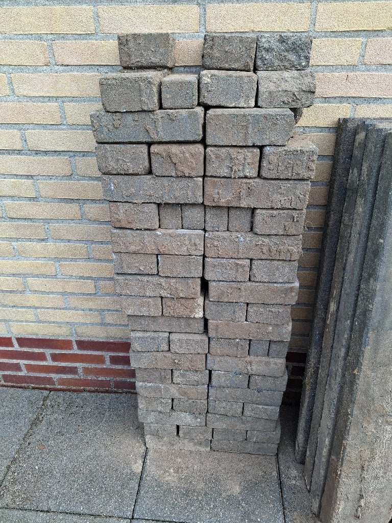 Betonklinkers, Tuin en Terras, Tegels en Klinkers, Ophalen, Gebruikt, Beton, Klinkers