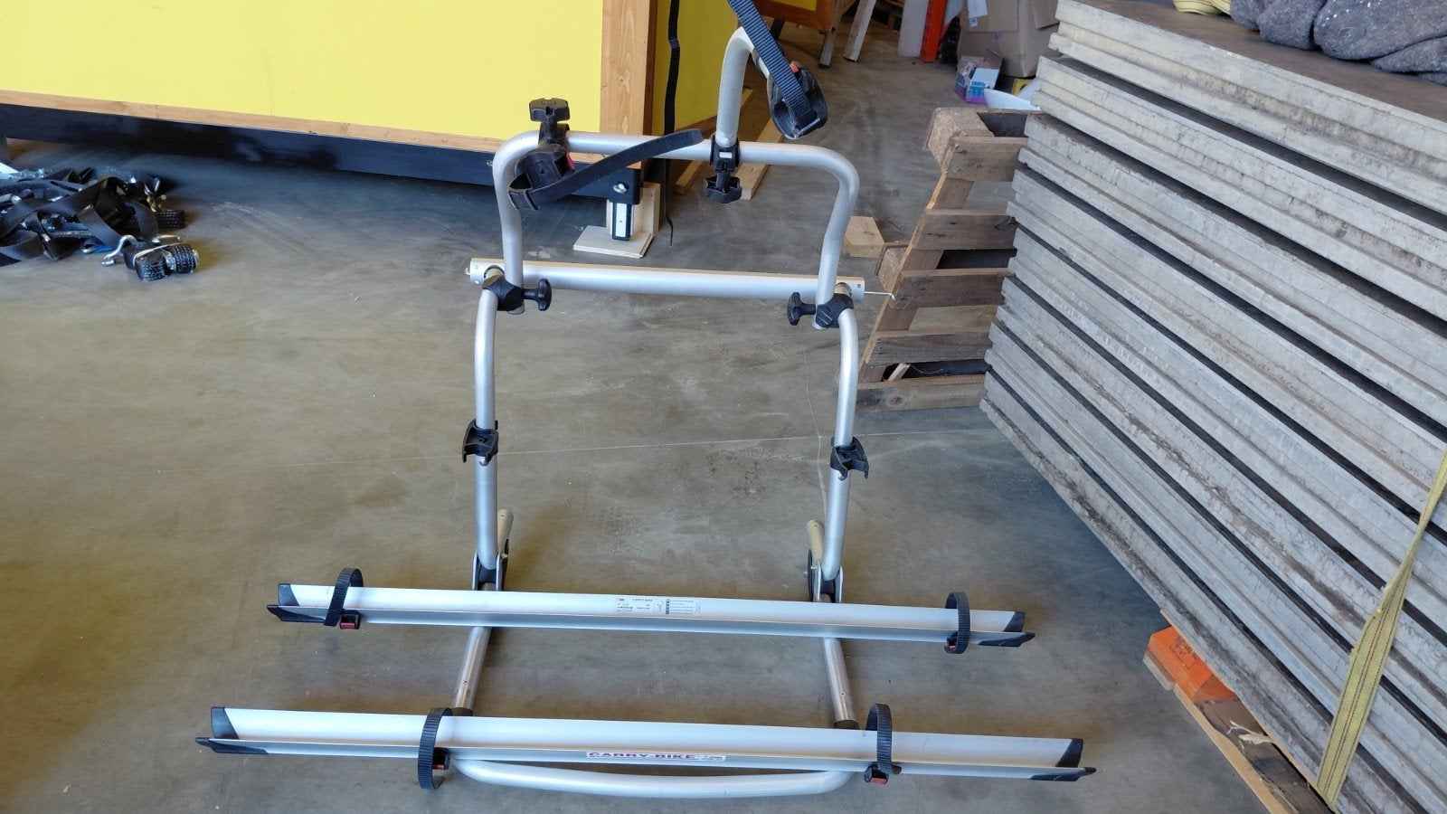 fietsendrager carry bike voor camper caravan, Ophalen