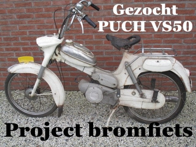 Tekoop gevraagd project bromfiets PUCH VS50 kikkerbek, Ophalen, Gebruikt