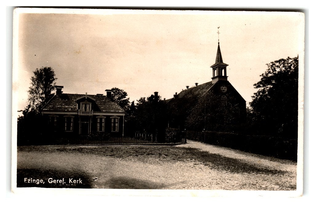 Ezinge, Geref. Kerk, Verzenden, 1940 tot 1960, Gelopen, Groningen