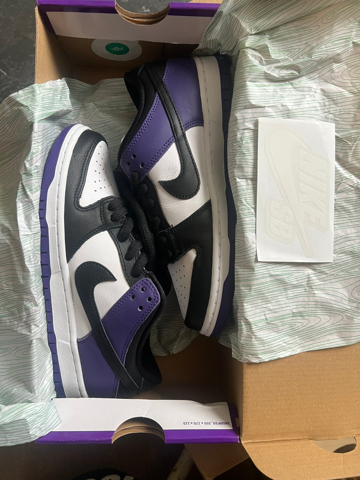 Nike dunk low sb purple court 42.5, Ophalen, Zo goed als nieuw, Overige kleuren