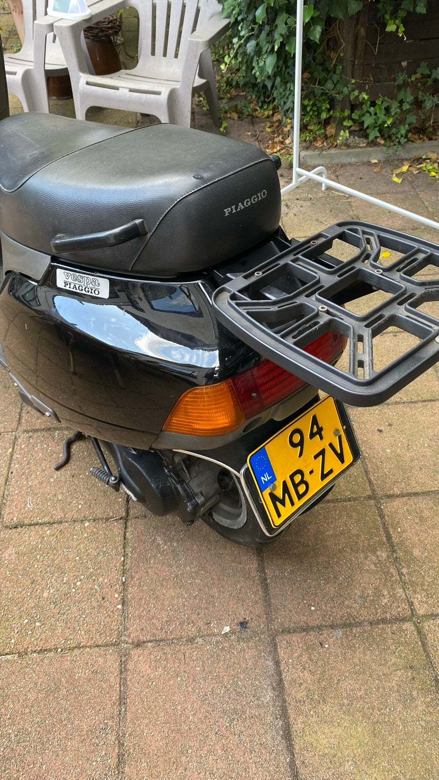 Piaggio Sfera motorscooter 80cc - Hoogglans Zwart, Ophalen, Gebruikt, Overige modellen, 80 cc