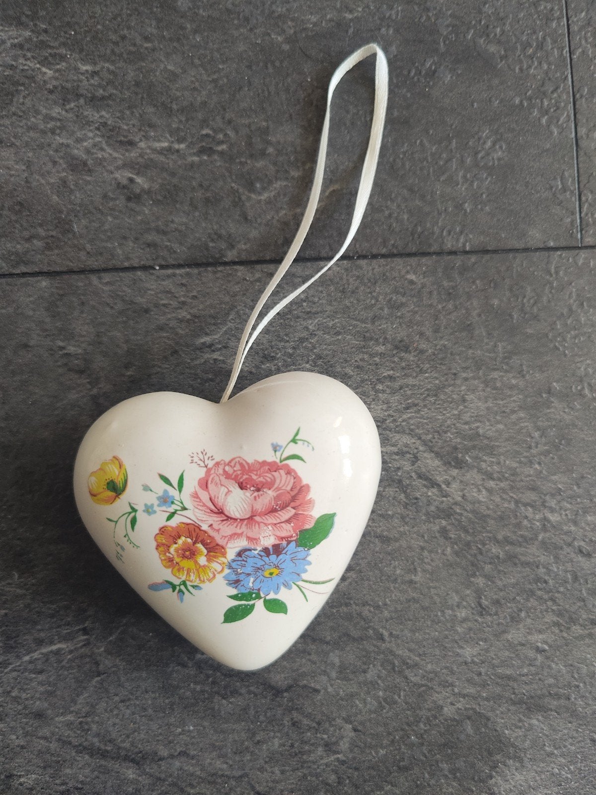 Decoratief potpourri hartje met bloemenprint, Huis en Inrichting, Woonaccessoires | Overige, Ophalen of Verzenden, Zo goed als nieuw