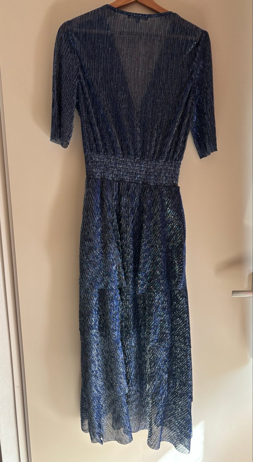 Maje glitterjurk maat 40, Ophalen of Verzenden, Zo goed als nieuw, Maat 38/40 (M), Blauw