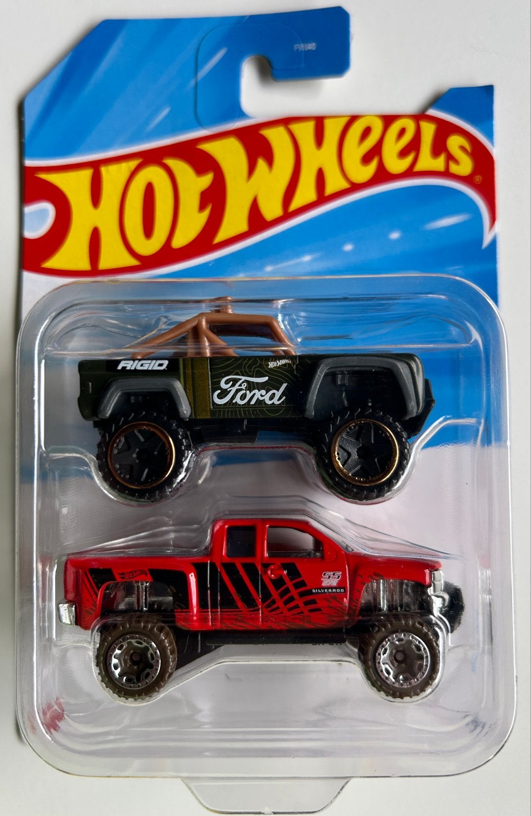 Hot Wheels 2-pack: Ford Bronco & Chevrolet Silverado, Kinderen en Baby's, Ophalen of Verzenden, Nieuw