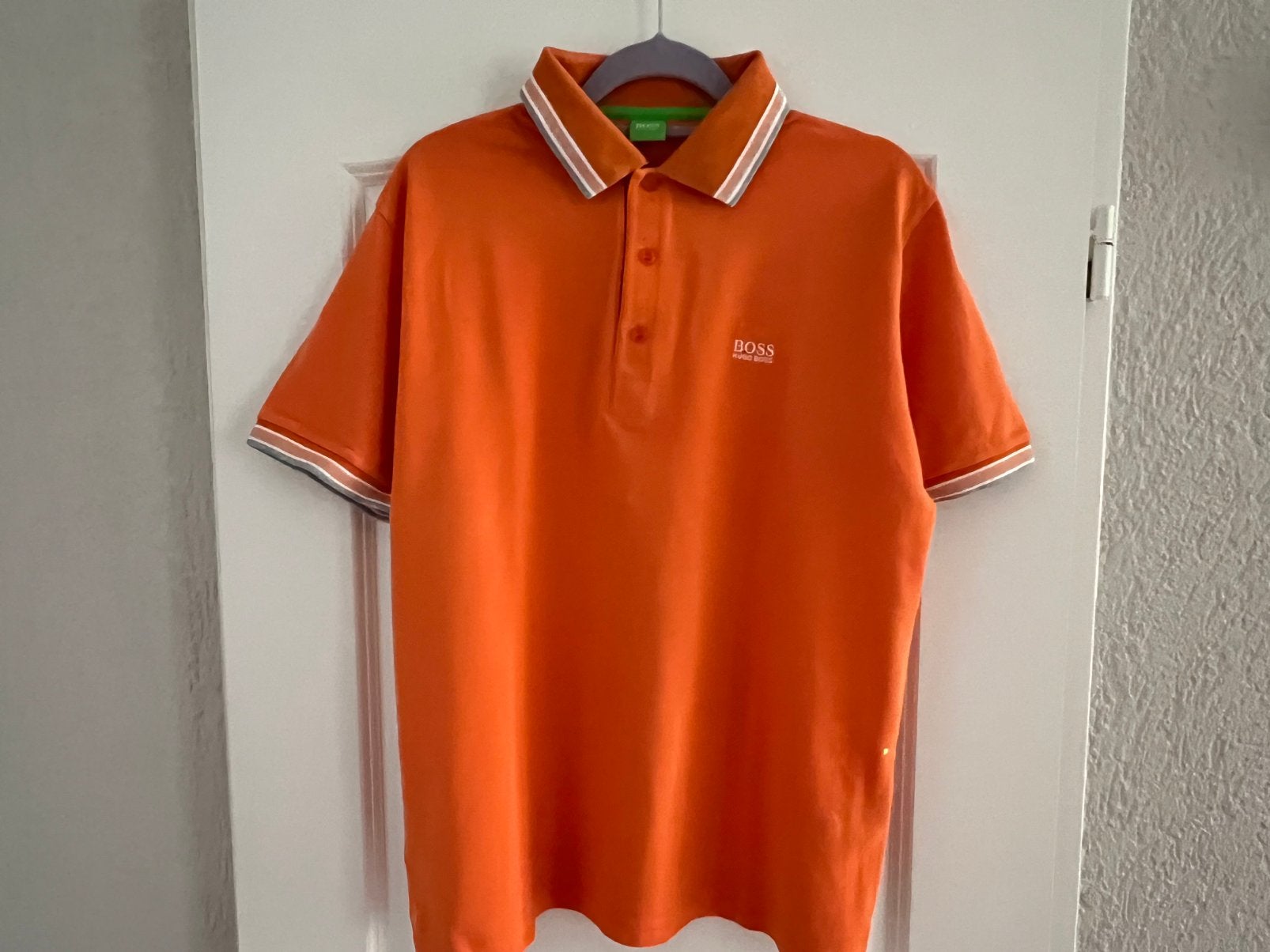 Polo heren., Ophalen, Zo goed als nieuw, Maat 52/54 (L), Oranje