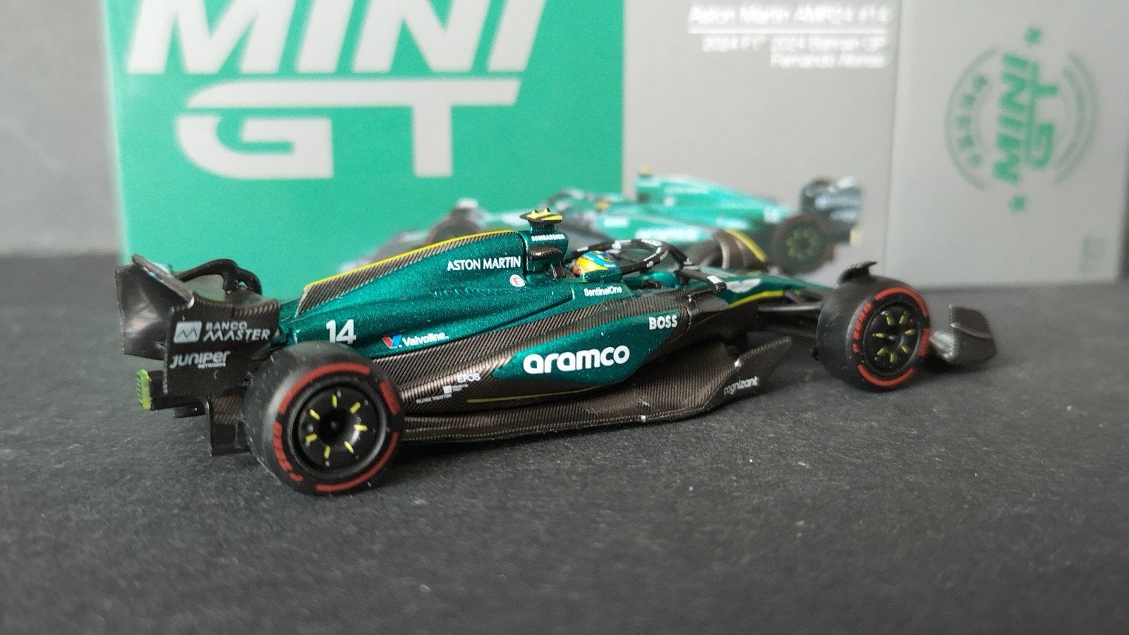 Aston Martin F1 Fernando Alonso 202R 1:64 MiniGt Pol, Auto, ., Nieuw, Ophalen of Verzenden