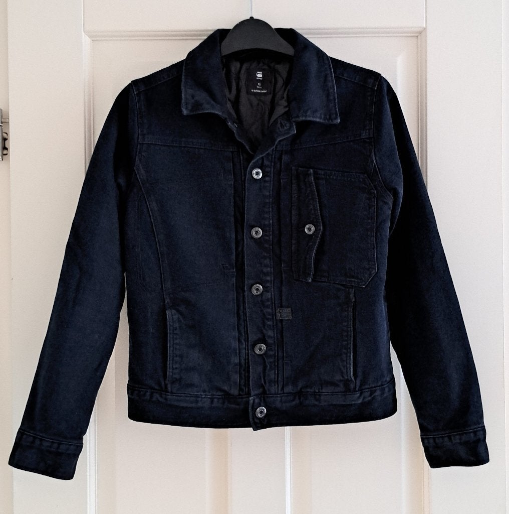 G-Star donkerblauw denim jack/jas wintermodel 152 43882