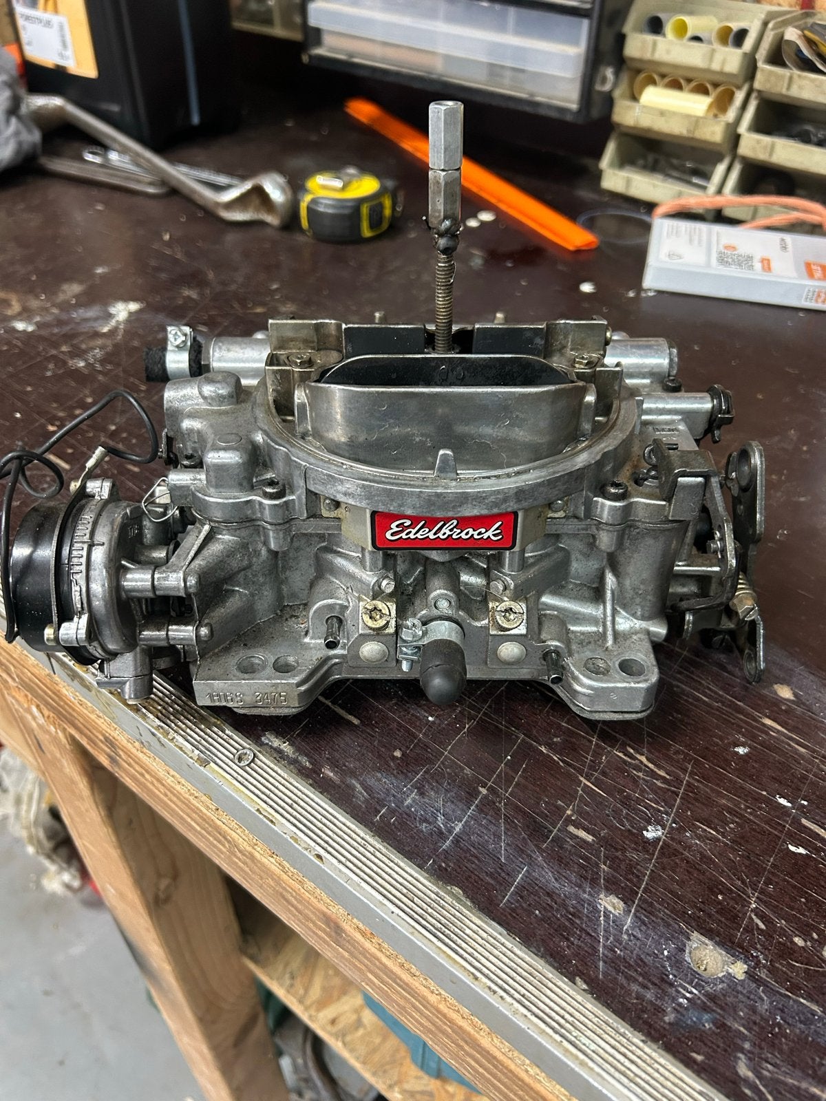 Edelbrock 650 CFM Carburateur met Elektrische Choke, Ophalen of Verzenden, Gebruikt, Amerikaanse onderdelen