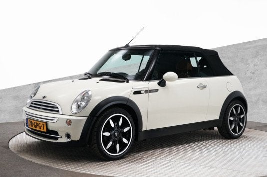 Mini 1.6 16V Cooper Sidewalk Cabrio 2008 Wit, Auto's, Mini, Particulier, Airconditioning, Centrale vergrendeling, Elektrische ramen