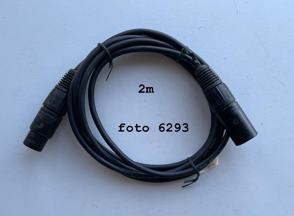 Microfoon kabels symmetrisch XLR, Ophalen of Verzenden, Zo goed als nieuw, Microfoon