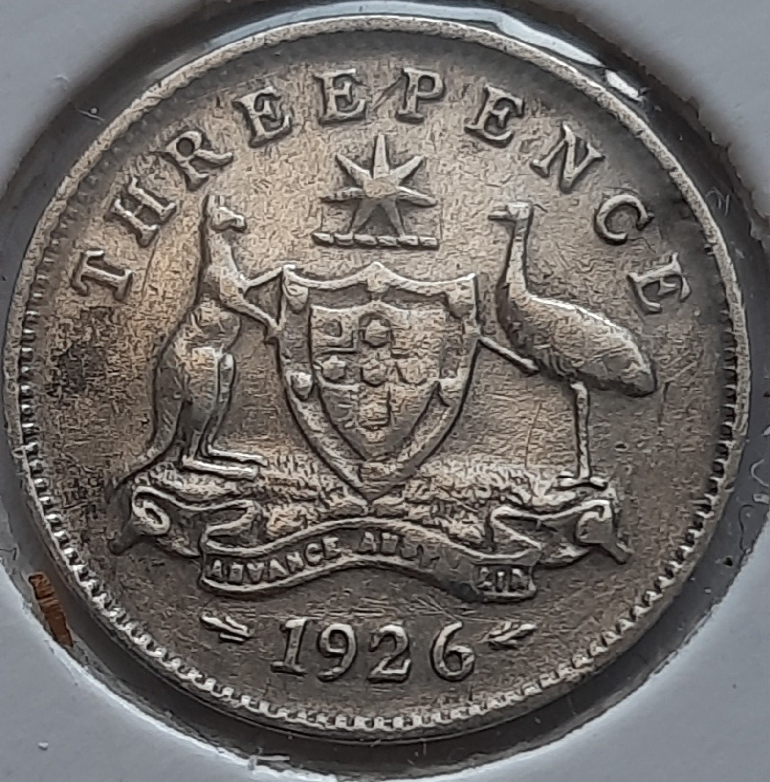 Australië 3 pence 1926 ( Zilver), Postzegels en Munten, Ophalen of Verzenden, Losse munt, Zilver