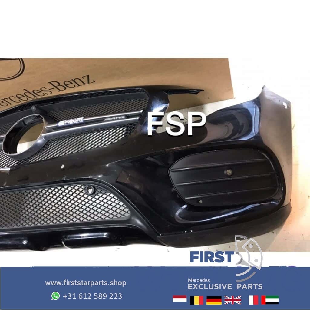 W156 GLA FACELIFT AMG VOORBUMPER COMPLEET ZWART + GLA45 AMG, Auto-onderdelen, -, Voor, -, Bumper