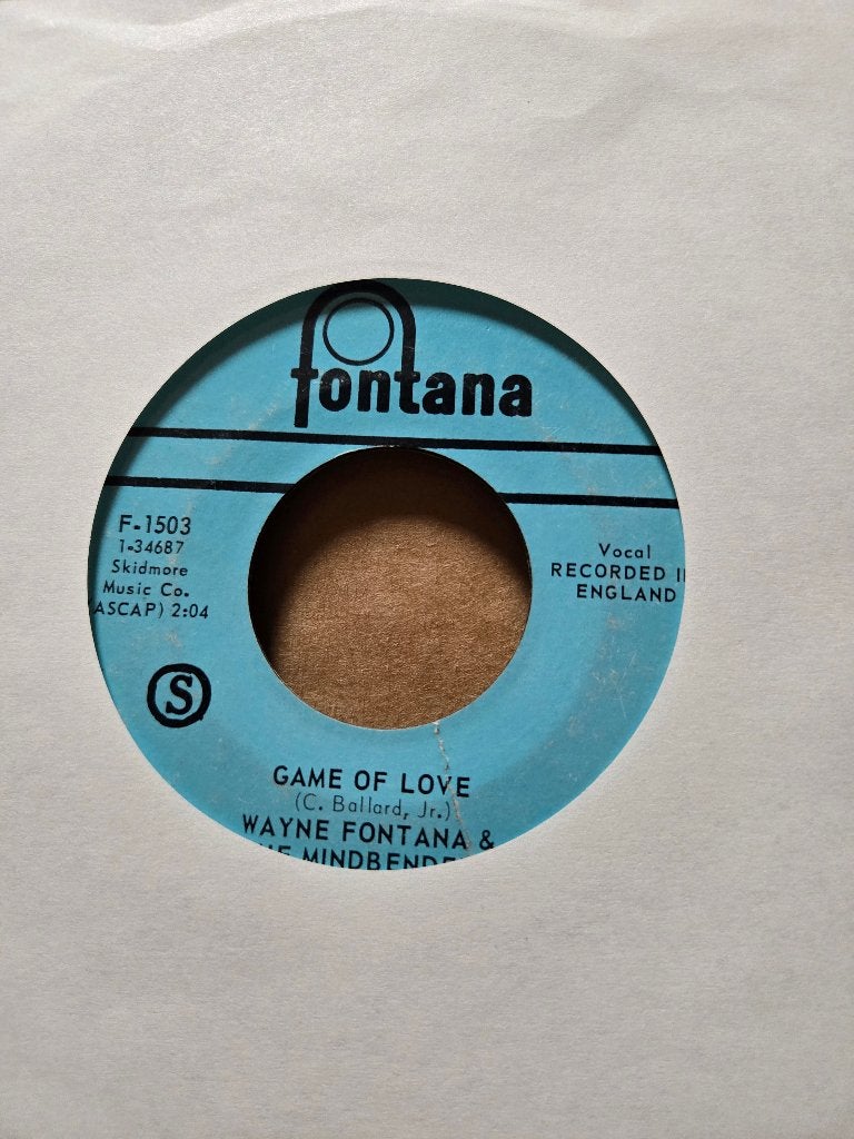 Wayne Fontana - The game of love, Cd's en Dvd's, Vinyl Singles, Gebruikt, 7 inch, Ophalen of Verzenden, Pop