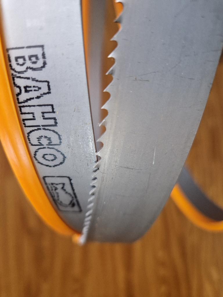lintzaag bandzaag netaal BI-metaal Bahco lengte 2450, Gebruikt, 70 mm of meer, Ophalen of Verzenden, Lintzaag