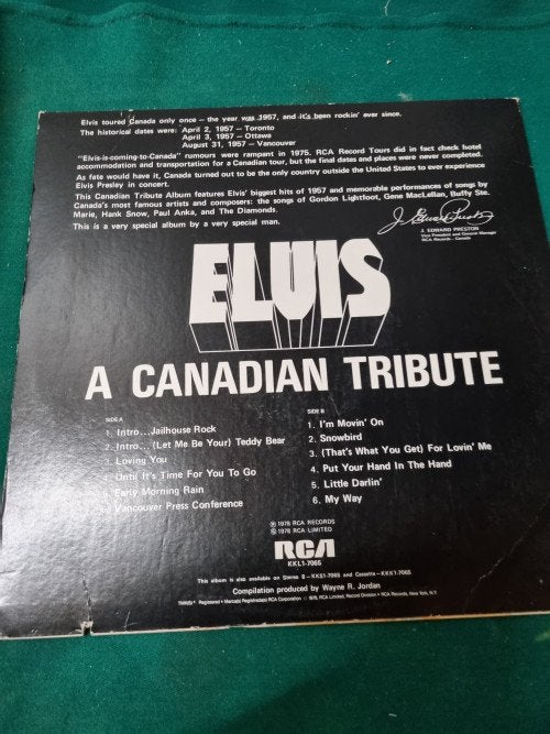 lp elvis a canadian tribute 1978, Ophalen of Verzenden