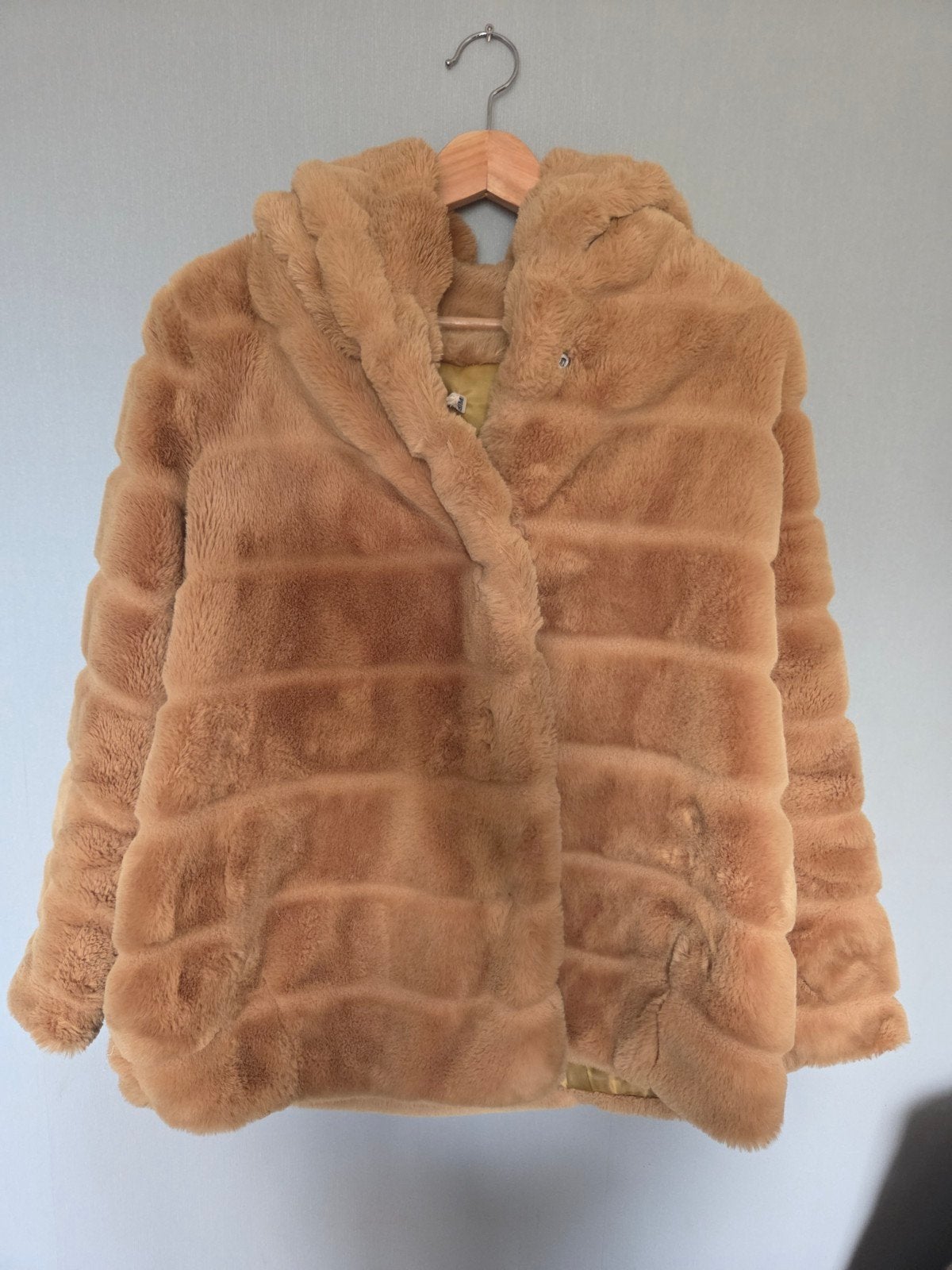 Cherry Koko Faux Fur Jas met Capuchon - Maat S/M, Cherry Koko, Bruin, Ophalen of Verzenden, Maat 36 (S)