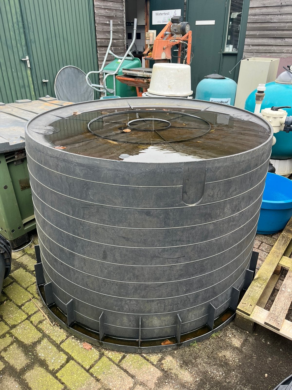 Vijverbak 1500 liter HDPE, Tuin en Terras, Vijvers, Ophalen, Zo goed als nieuw