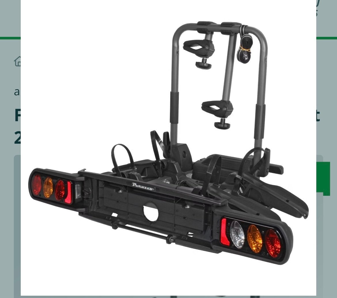 Peruzzo Pure Instinct Fietsendrager voor 2 fietsen, Ophalen, Gebruikt, Brede banden, 2 fietsen