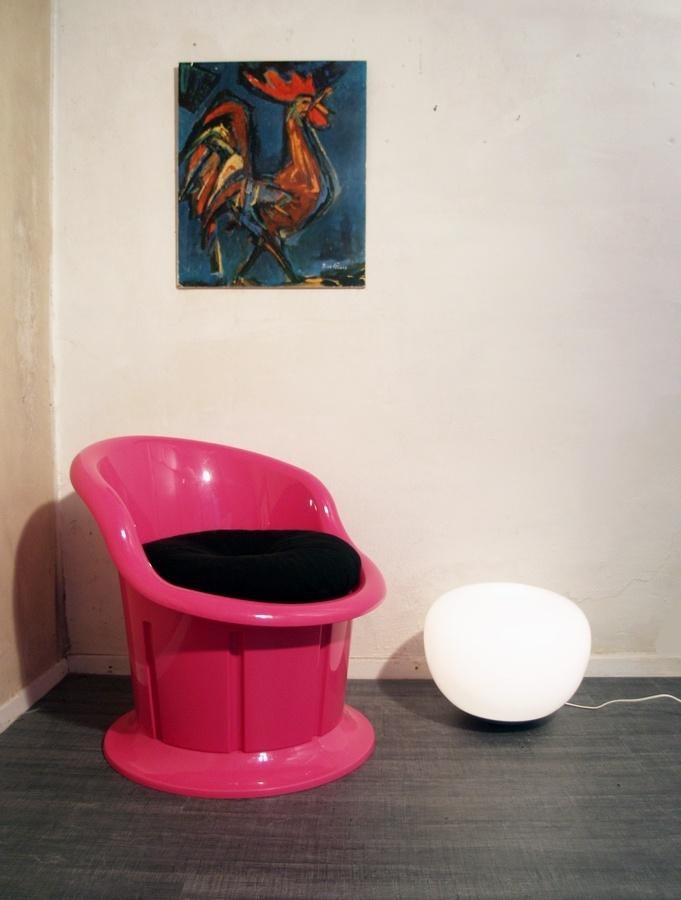 Ikea tuinstoel terrasstoel Popptorp 1990 Ole Gjerlov-Knudsen, Huis en Inrichting, Fauteuils, Ophalen, Kunststof, Gebruikt, -
