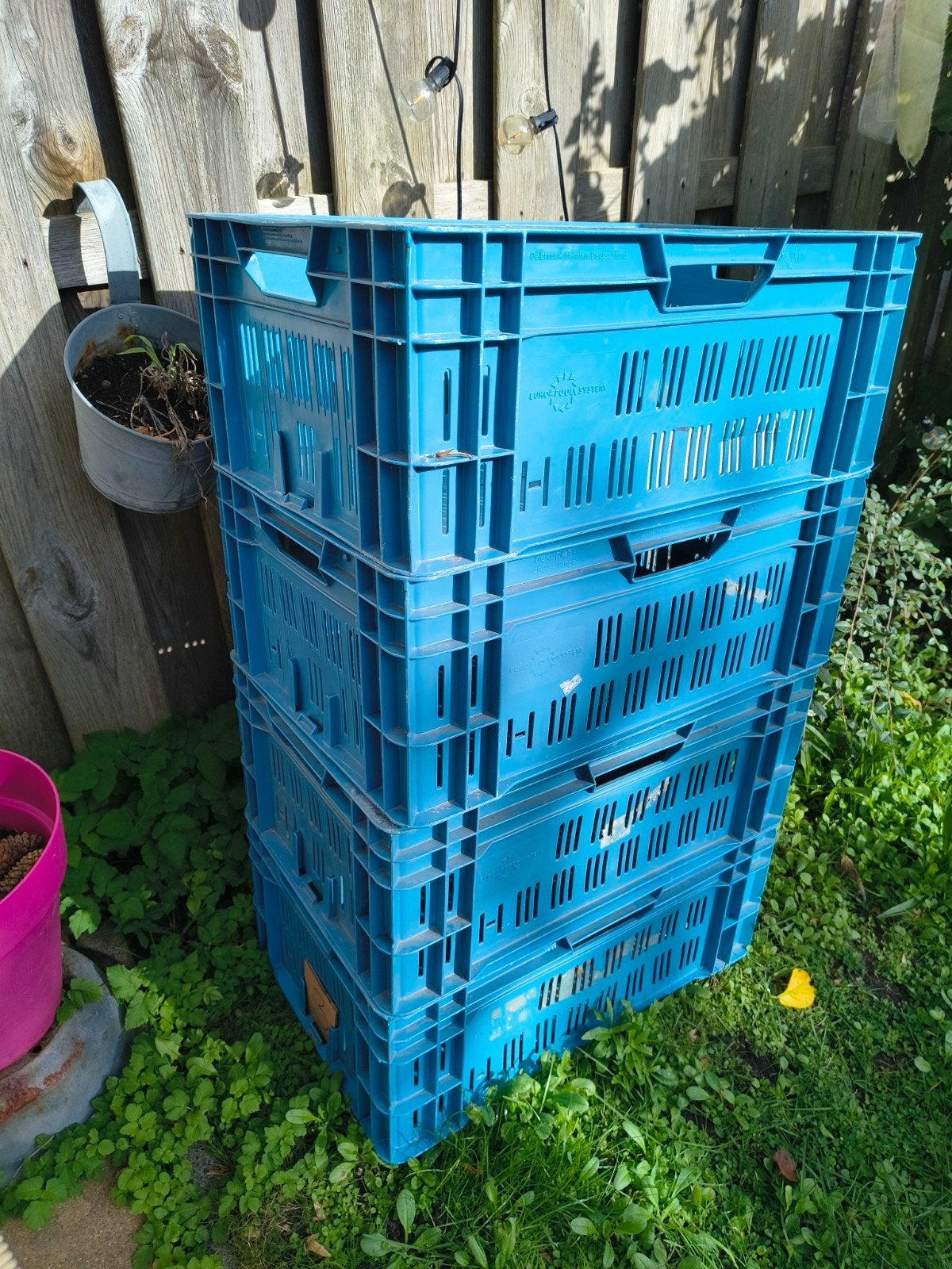 Euro Pool System kratten 60x40x23 cm (4 of 5 stuks), Doe-het-zelf en Verbouw, Ophalen, Gebruikt, 40 tot 60 cm, 50 tot 75 cm