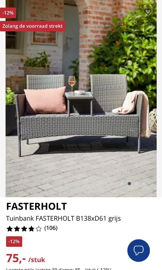 Tuinstoelen, Ophalen, Gebruikt, Kunststof, Stapelbaar