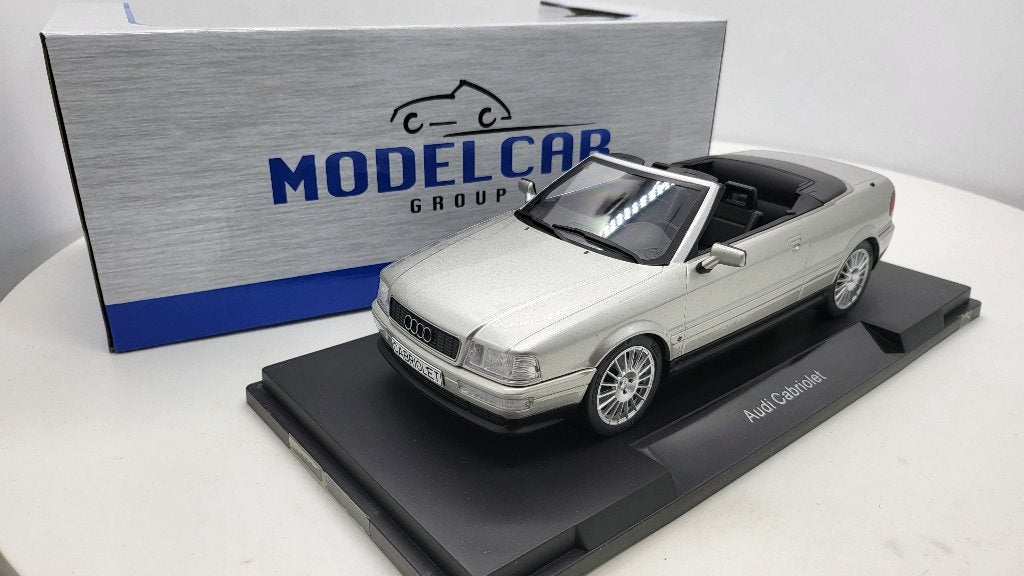 Audi Cabriolet, zilver, 1991, Hobby en Vrije tijd, Modelauto's | 1:18, Overige merken, Overige merken, Auto, Nieuw
