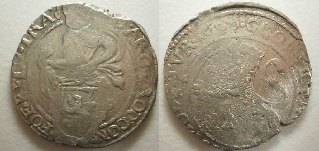 Utrecht ½ Leeuwendaalder zilver 1640  -RRR-, Vóór koninkrijk, Zilver, Ophalen of Verzenden, Losse munt