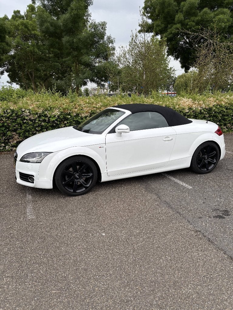 Te koop Audi TT Roadster MK2 1.8 S-Line, Auto's, Voorwielaandrijving, Zwart, 4 cilinders, Cabriolet