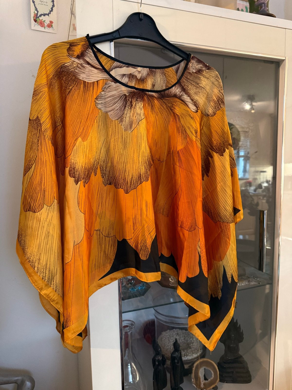 Comfortabele Poncho Tuniek Maat 56/58 - Zomer & Winter, Ophalen of Verzenden, Nieuw, Oranje, Blouse of Tuniek