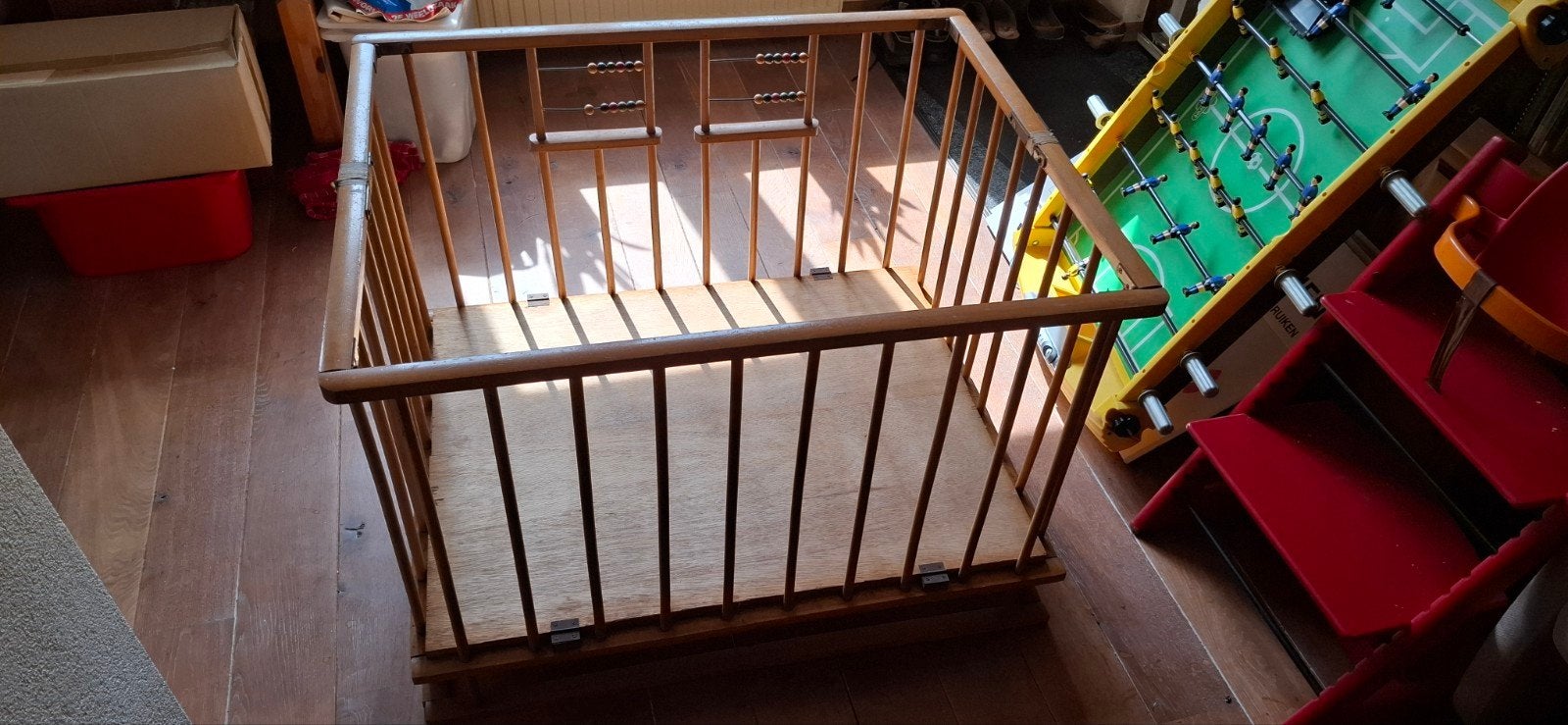Vintage Reyne Kinderkamerset: Box & Ledikant (Jaren '50/'60), Ophalen of Verzenden