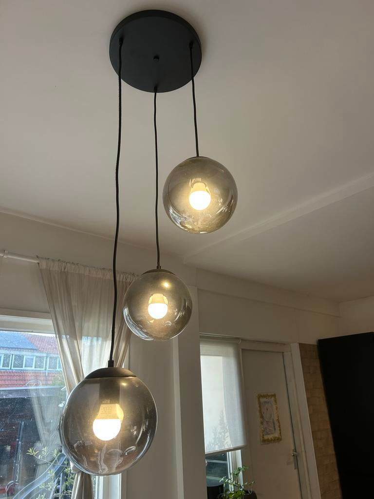 Moderne 3-delige hanglamp voor eettafel - Nette staat, Gebruikt, Geen, Geen, Industrieel design