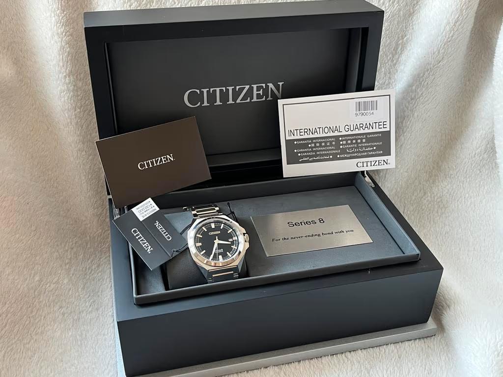 Citizen NB6010-81E 🔺 Series 8 🔺 Automaat Zwart, Sieraden, Tassen en Uiterlijk, Horloges | Heren, Staal, Staal, Nieuw, Ophalen of Verzenden