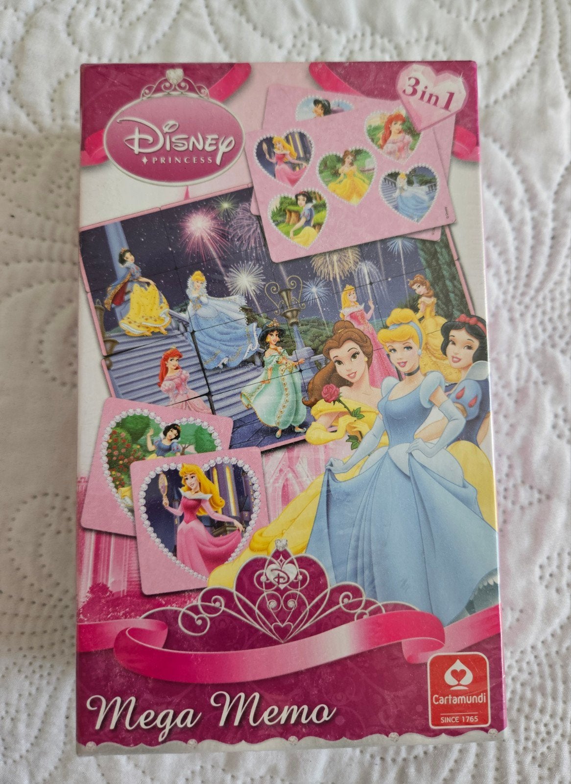 Disney Princess Mega Memo 3-in-1 Spel - Nieuw in verpakking, Een of twee spelers, Ophalen of Verzenden, Nieuw, Cartamundi