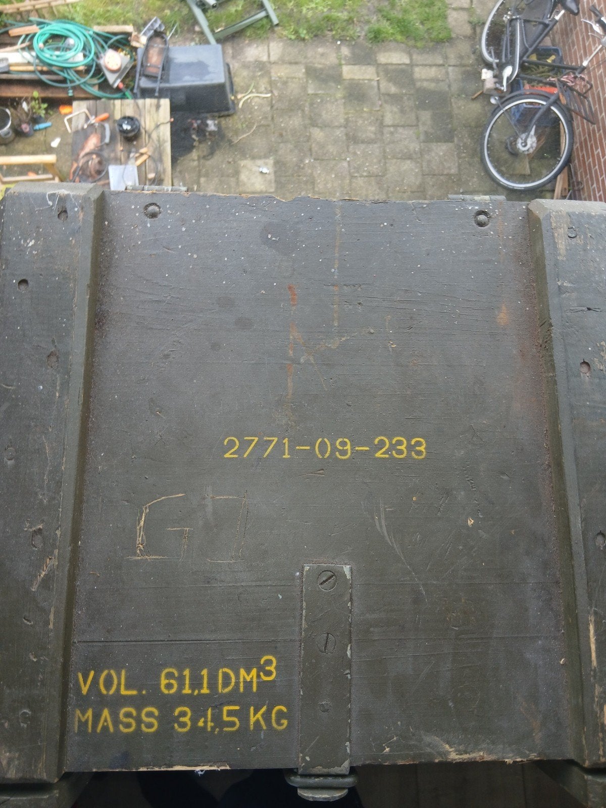 Vintage Leger Munitiekist - Houten Kist, Ophalen of Verzenden, Landmacht, Overige gebieden, Kist of Geocache