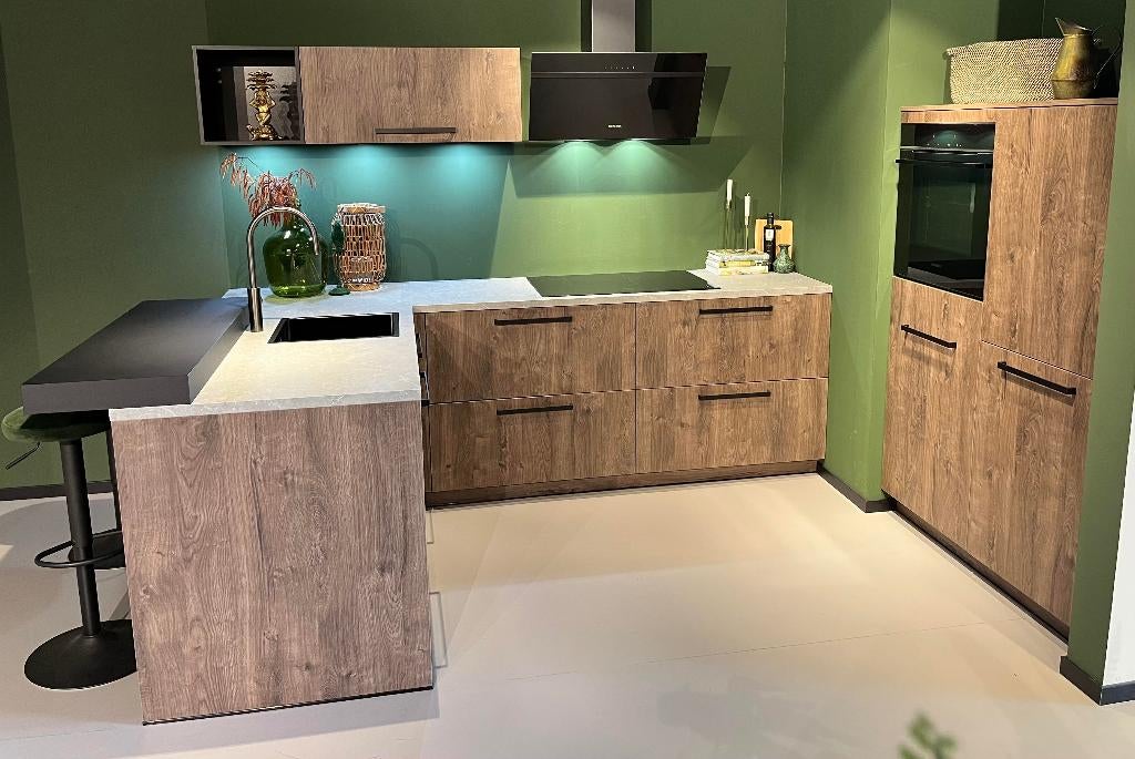 !! TE KOOP !! SHOWROOMKEUKEN, Ophalen, Overige kleuren, Hoekkeuken, Nieuw