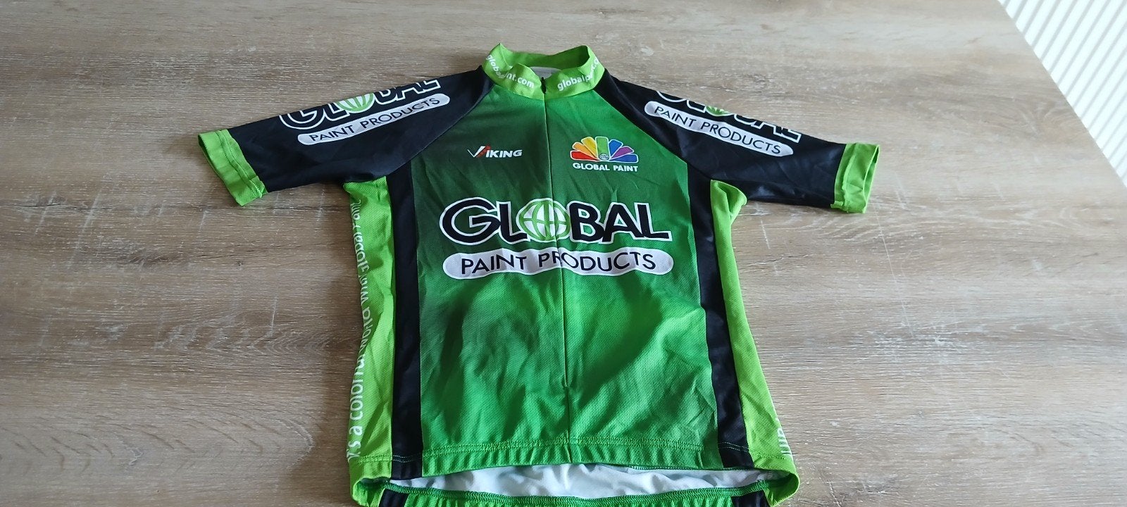 S  reclame Viking Global wielren mtb shirt fietsshirt, Ophalen of Verzenden, Zo goed als nieuw, Kleding