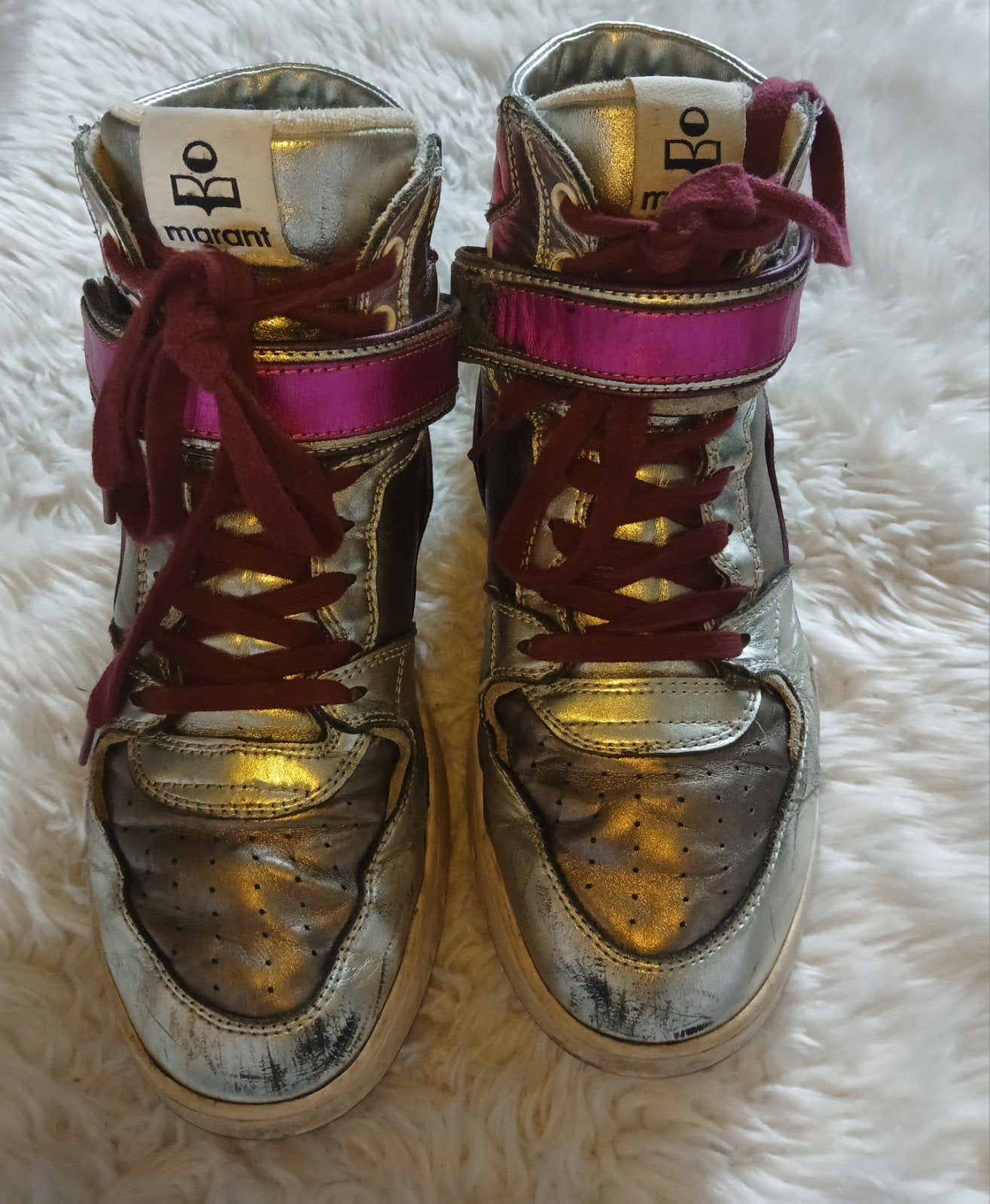 Isabel Marant High Top Sneaker - Maat 39, Isabel Marant, Overige kleuren, Ophalen of Verzenden, Sneakers of Gympen