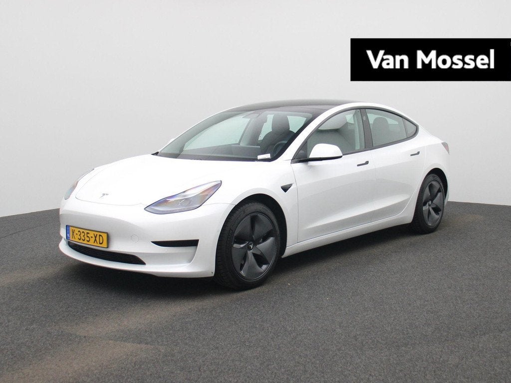 Tesla Model 3 RWD Standard Range Plus 60 kWh | Panoramadak |, Auto's, Tesla, Automaat, Gebruikt, Wit, Origineel Nederlands