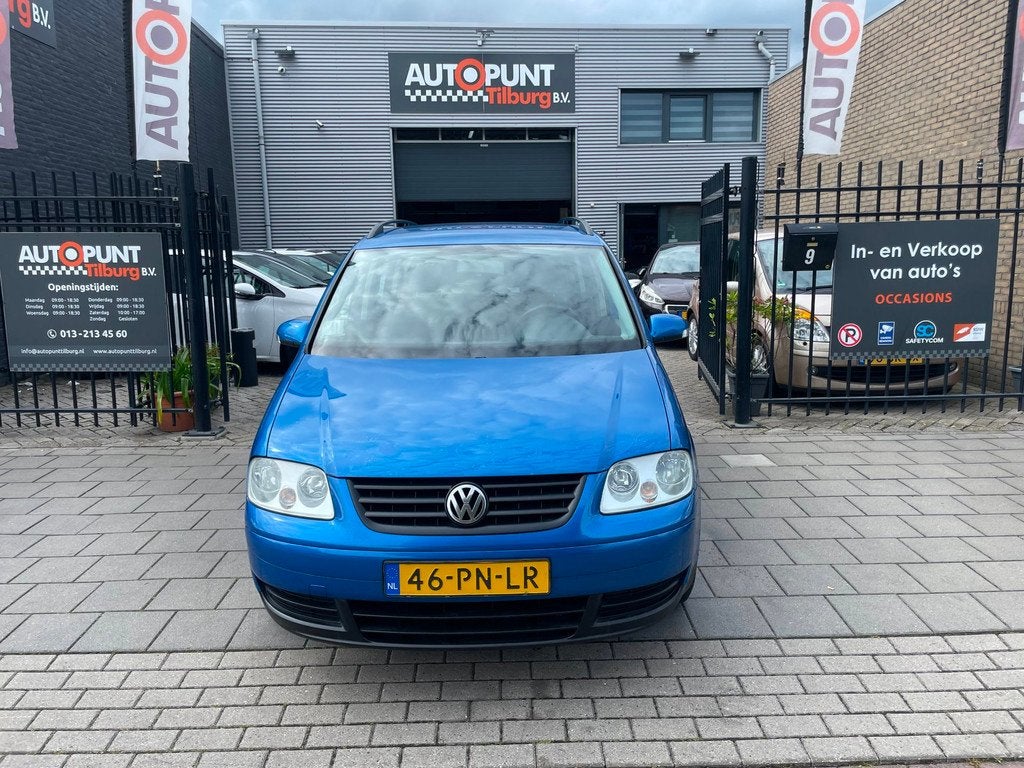 Volkswagen Touran 1.6 Athene Trekhaak Airco NAP APK 1 Jaar, Auto's, Volkswagen, 4 cilinders, Blauw, Handgeschakeld, Euro 4