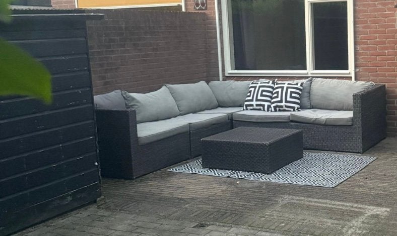 Gratis loungeset met of zonder kussens, Ophalen, Gebruikt, Bank