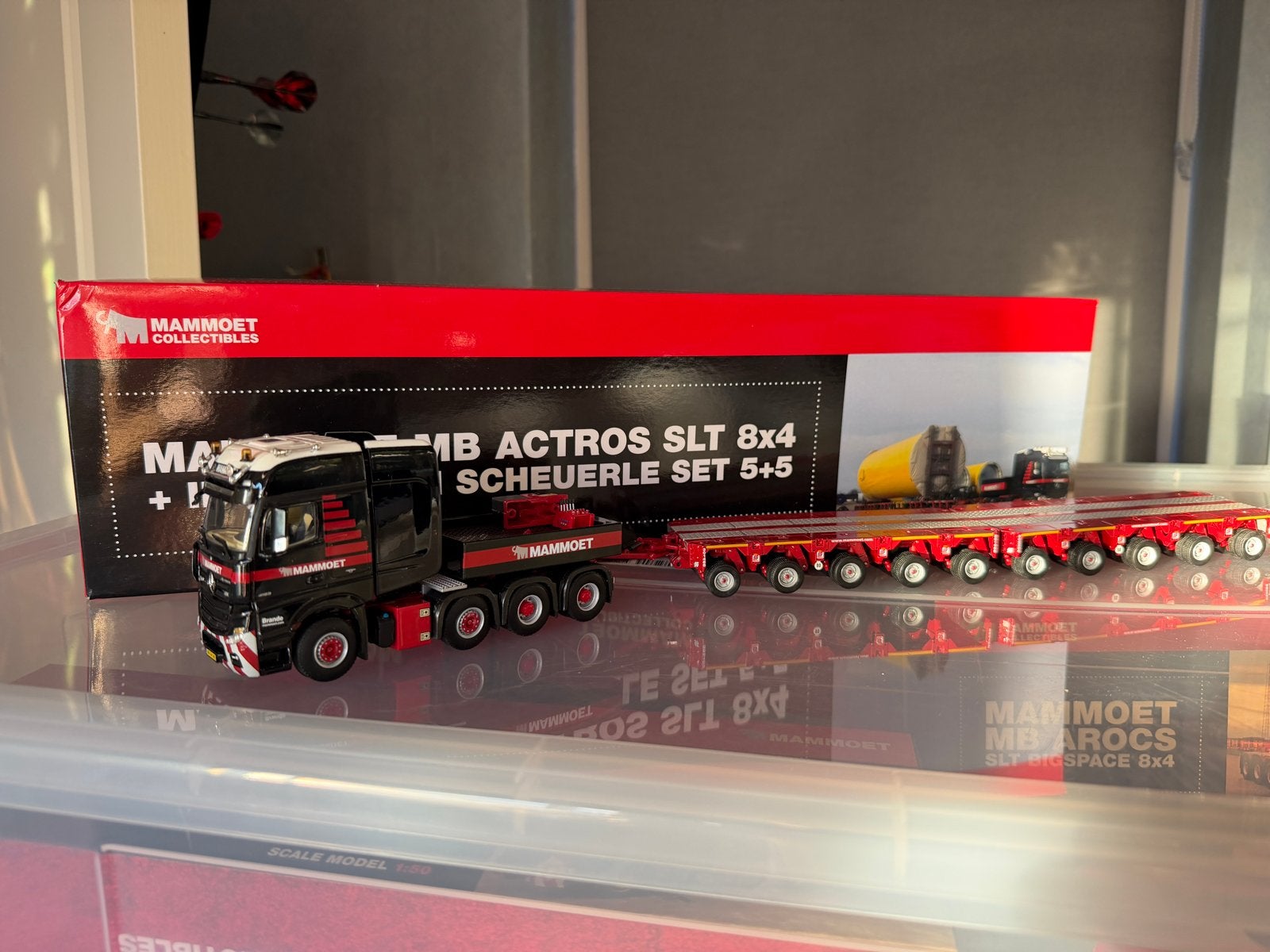 WSI Mammoet MB Actros SLT 8x4 + Intercombi Scheuerle set 5+5, Ophalen of Verzenden, Zo goed als nieuw, Wsi